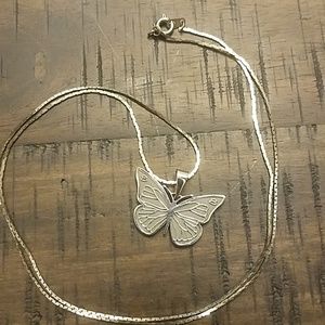 Inspirational butterfly necklace